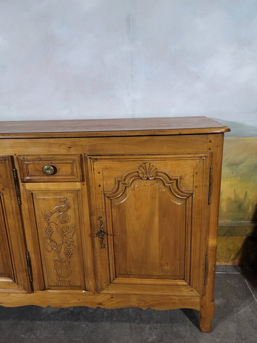 Enfilade sculptée en merisier époque fin XIX ème-photo-2