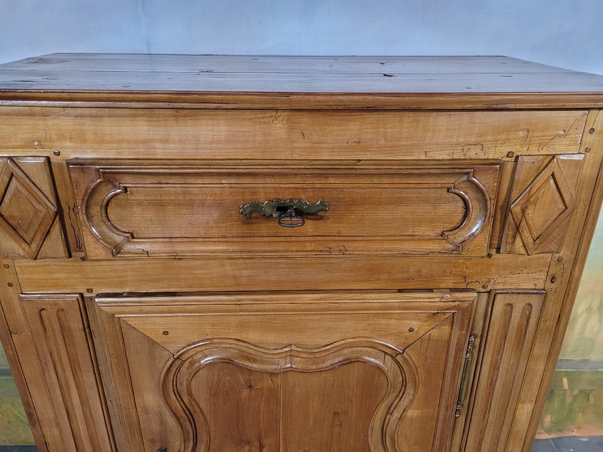Large Jam Cupboard In Solid Cherry Wood, 18th Century-photo-2