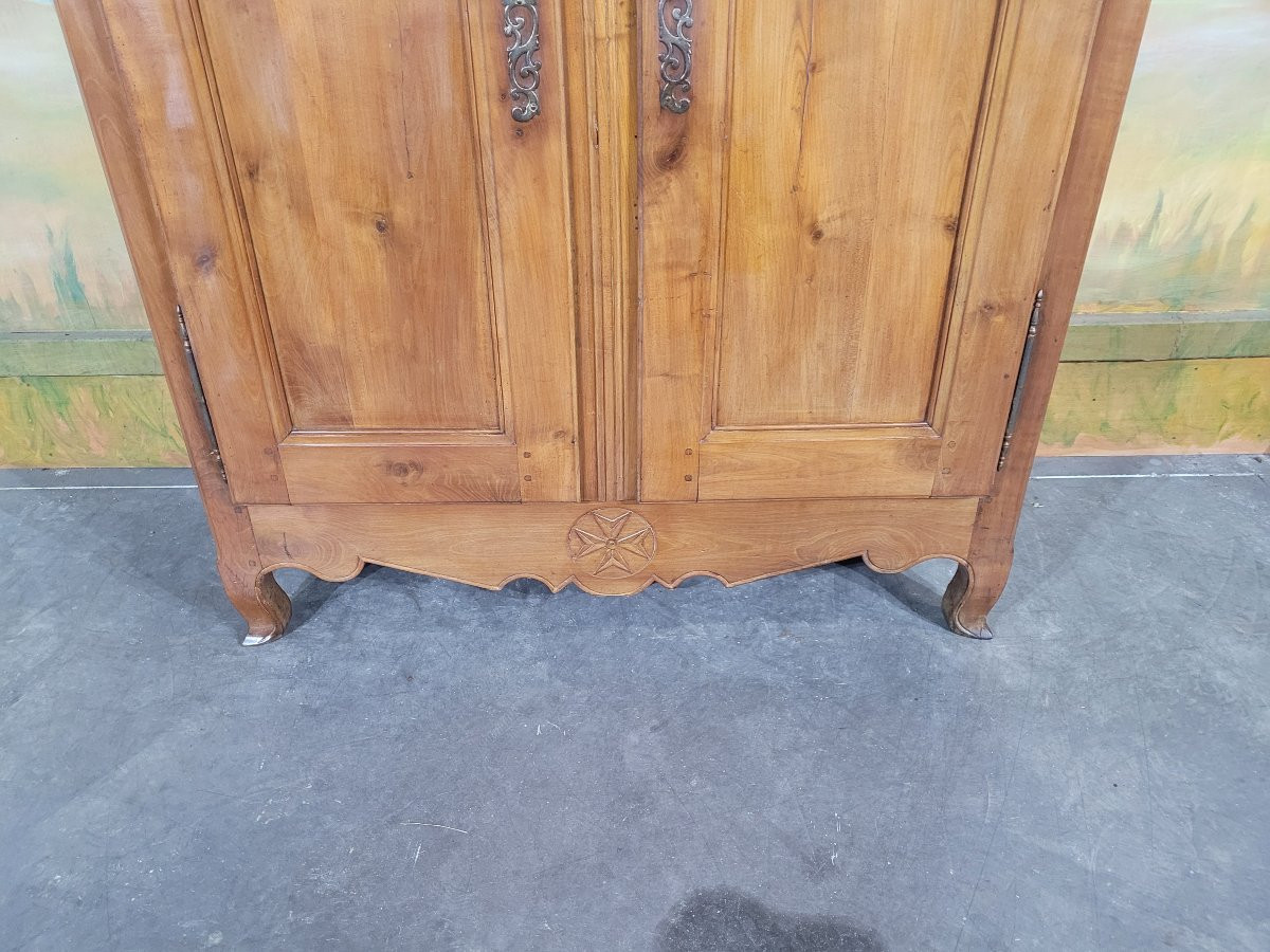 Petite armoire Louis XV en merisier massif -photo-2