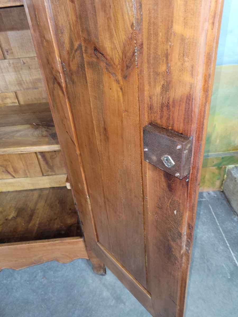 Petite armoire Louis XV en merisier massif -photo-5