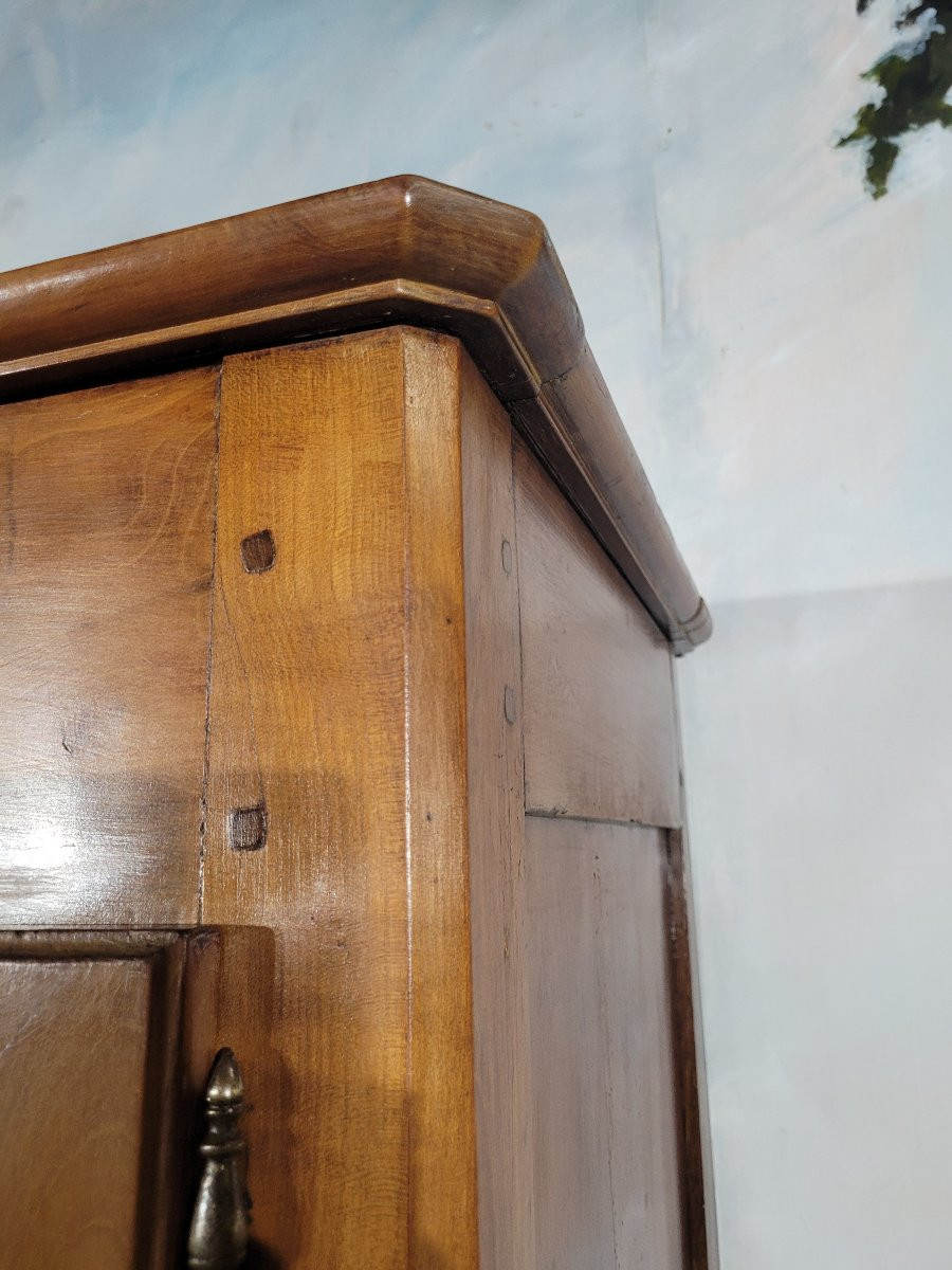 Petite armoire Louis XV en merisier massif -photo-6
