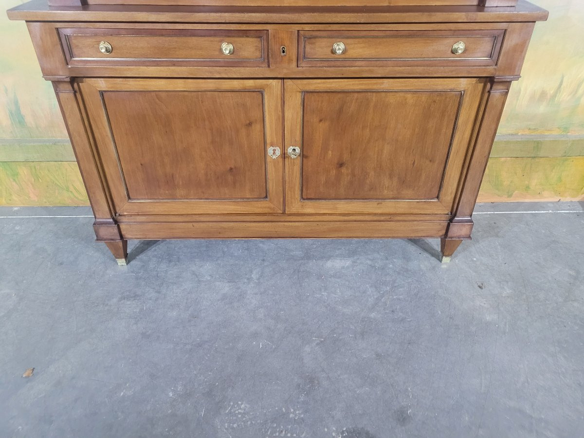Mahogany Double Bookcase-photo-2