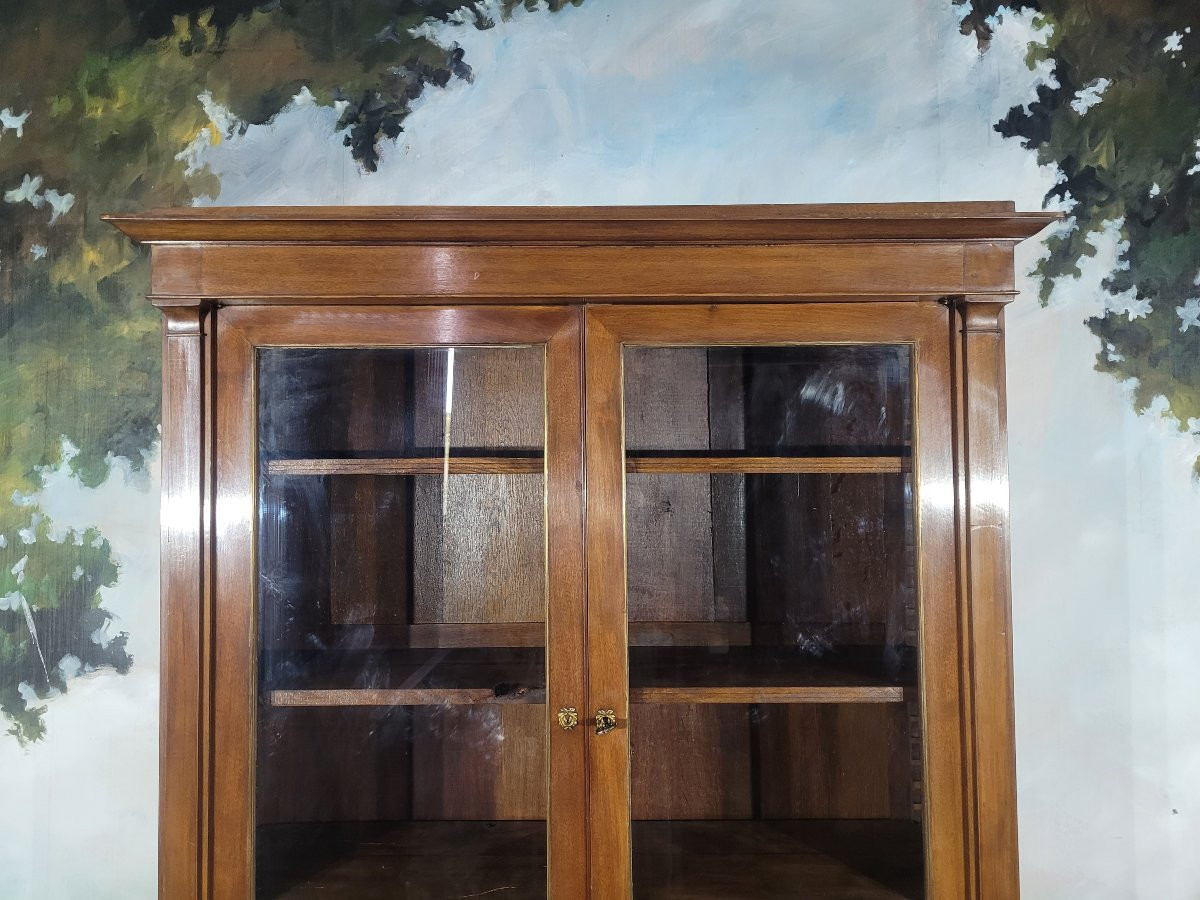 Mahogany Double Bookcase-photo-4