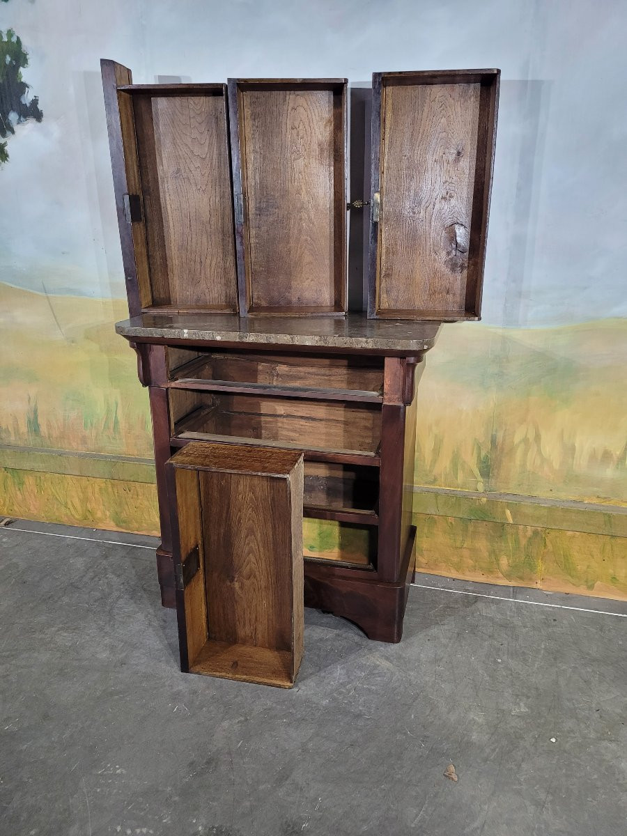 Small Louis Philippe Mahogany Chest Of Drawers-photo-5