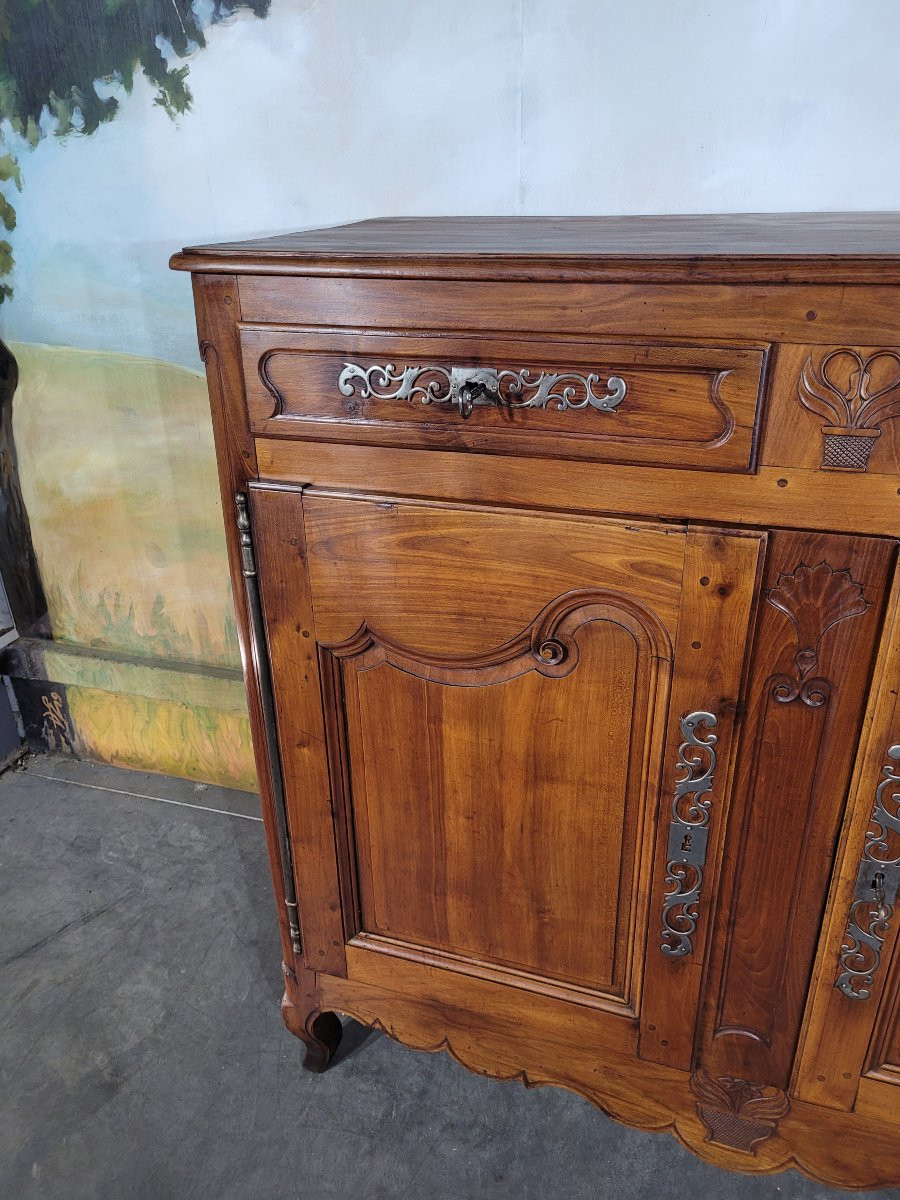 Buffet haut en merisier XIX ème siècle-photo-3