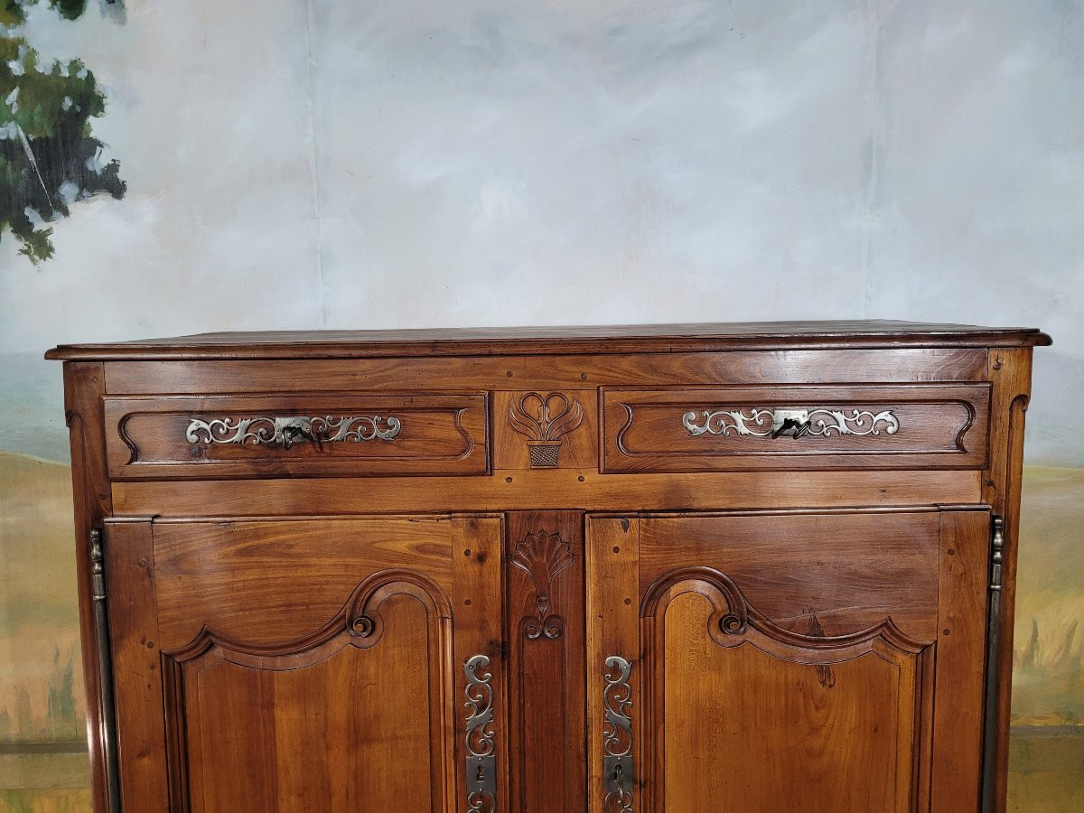 Buffet haut en merisier XIX ème siècle-photo-1