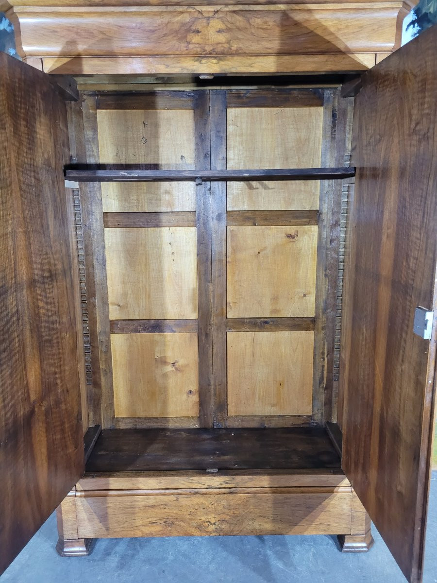 Louis Philippe Period Walnut Cabinet-photo-1