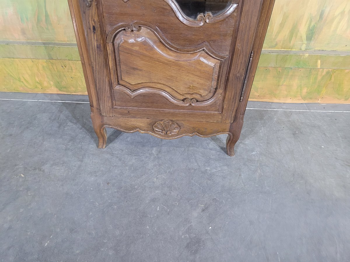 Petite vitrine en chêne une porte-photo-4