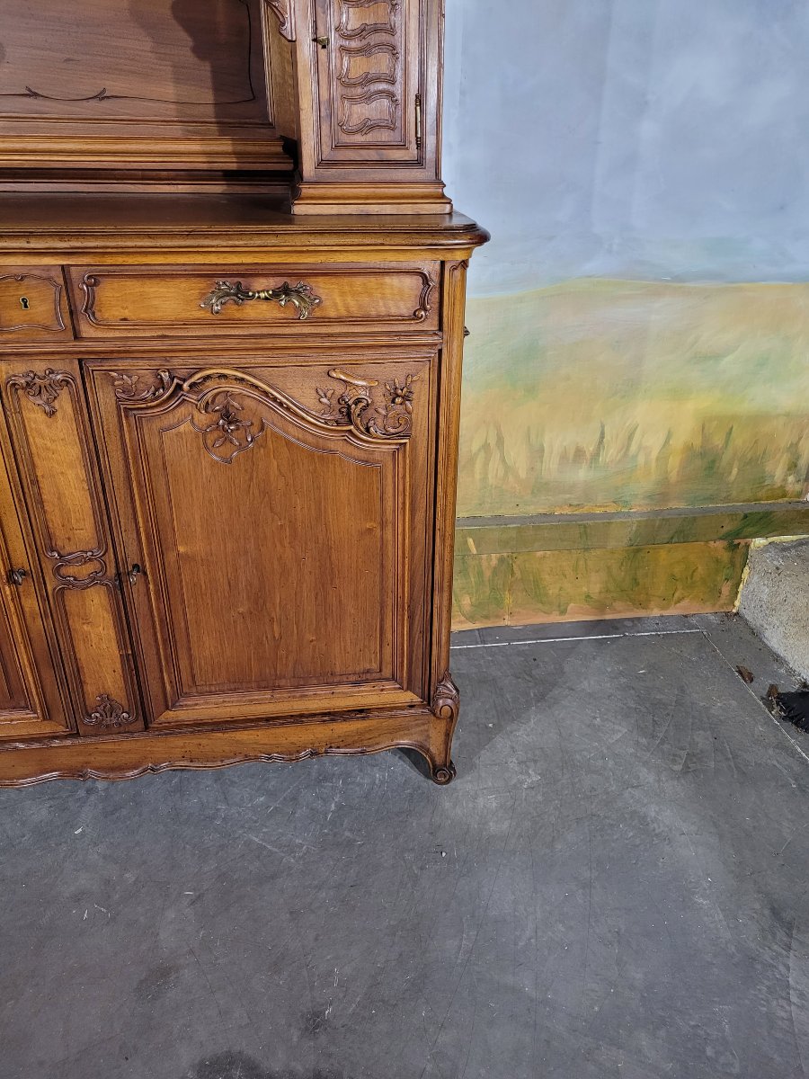 Tall, Two-section Glass-fronted Sideboard-photo-2