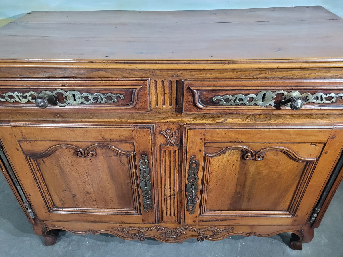 Louis XV Sideboard In Walnut-photo-1