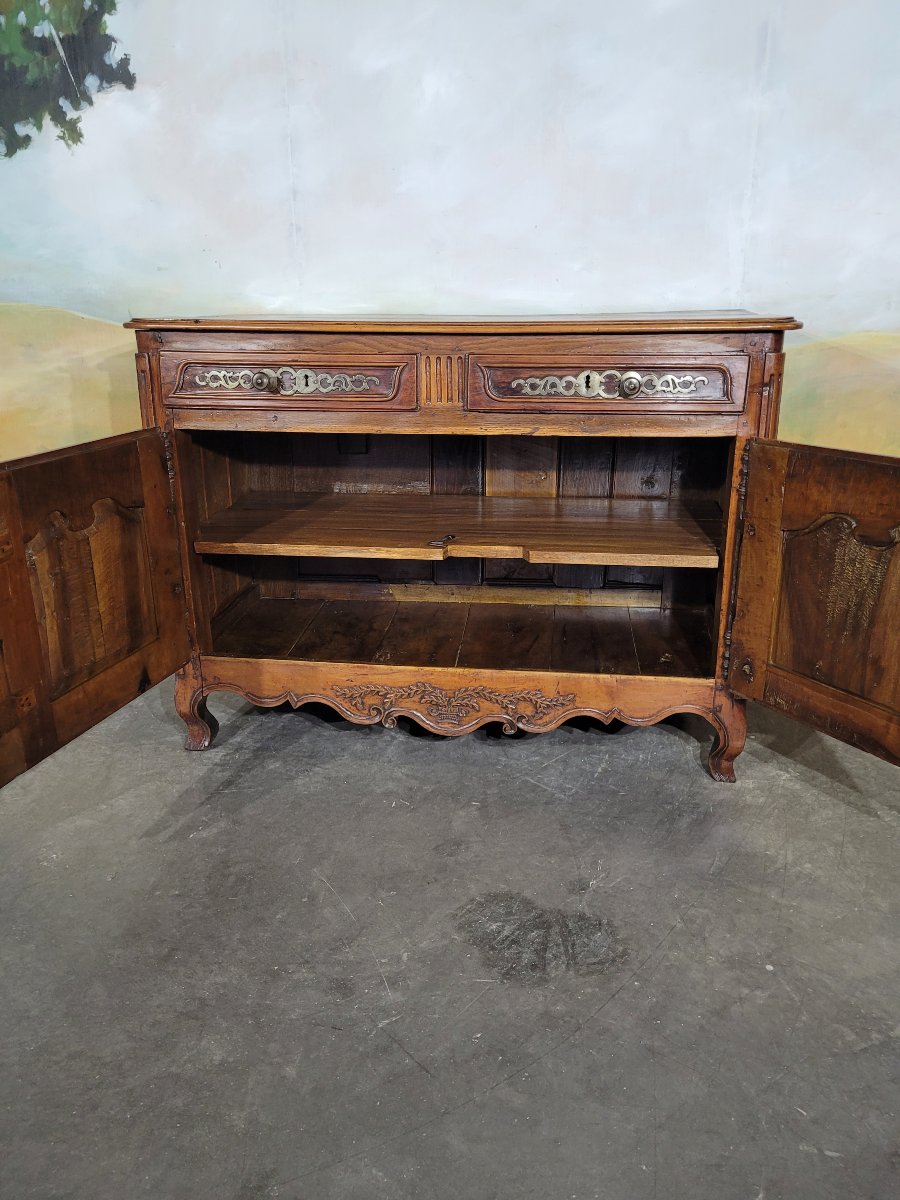 Louis XV Sideboard In Walnut-photo-3