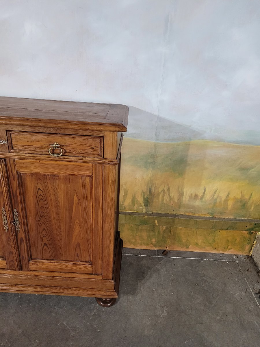 Low Fir Wood Sideboard-photo-2