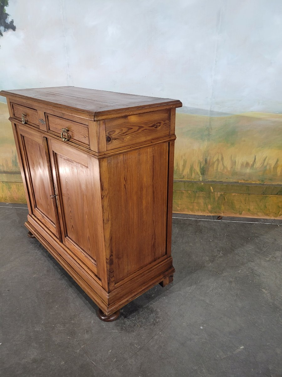 Low Fir Wood Sideboard-photo-3