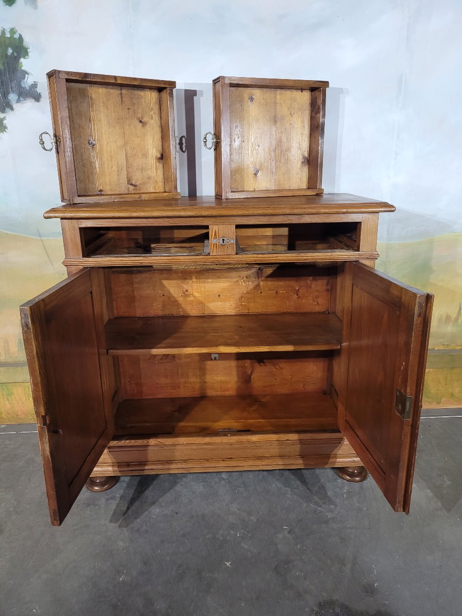 Low Fir Wood Sideboard-photo-6