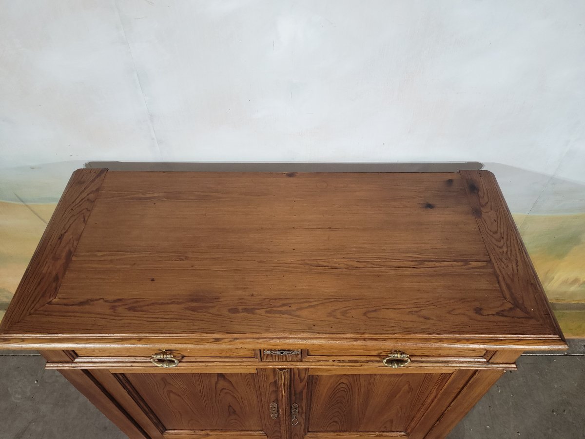 Low Fir Wood Sideboard-photo-7
