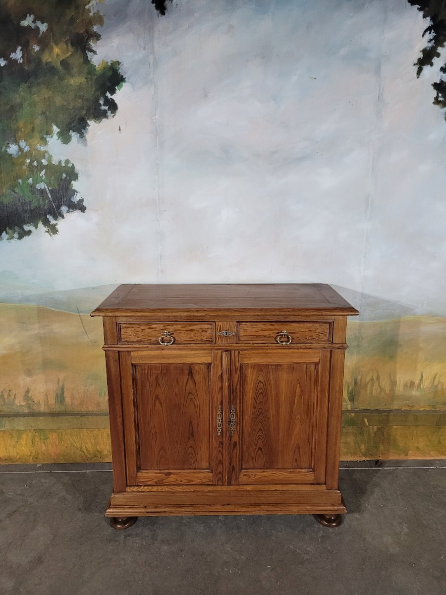 Low Fir Wood Sideboard