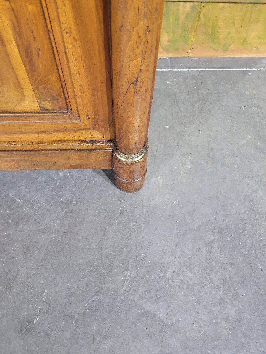 Low Empire-style Sideboard In Walnut-photo-4