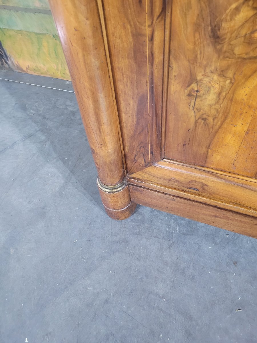 Low Empire-style Sideboard In Walnut-photo-1