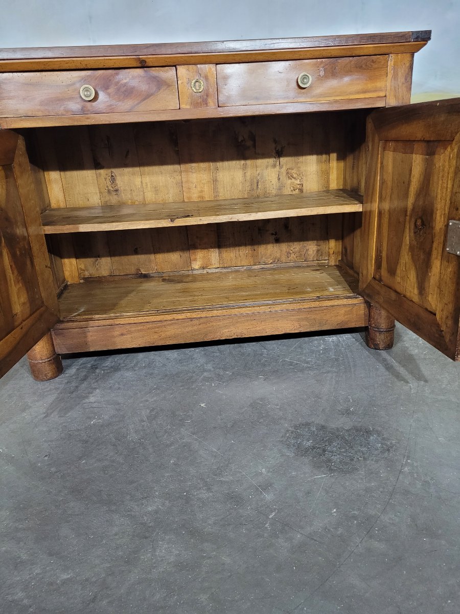 Low Empire-style Sideboard In Walnut-photo-2