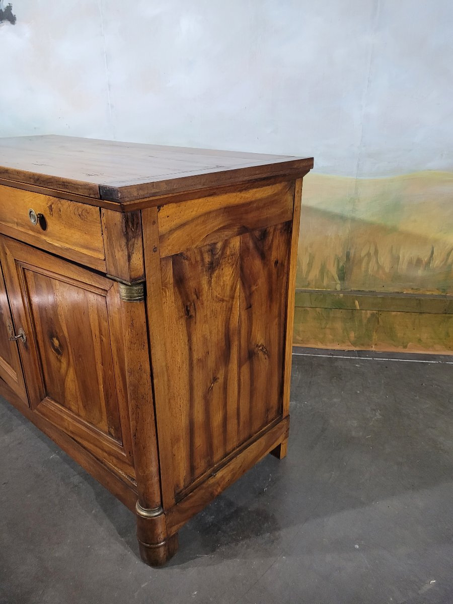Low Empire-style Sideboard In Walnut-photo-6