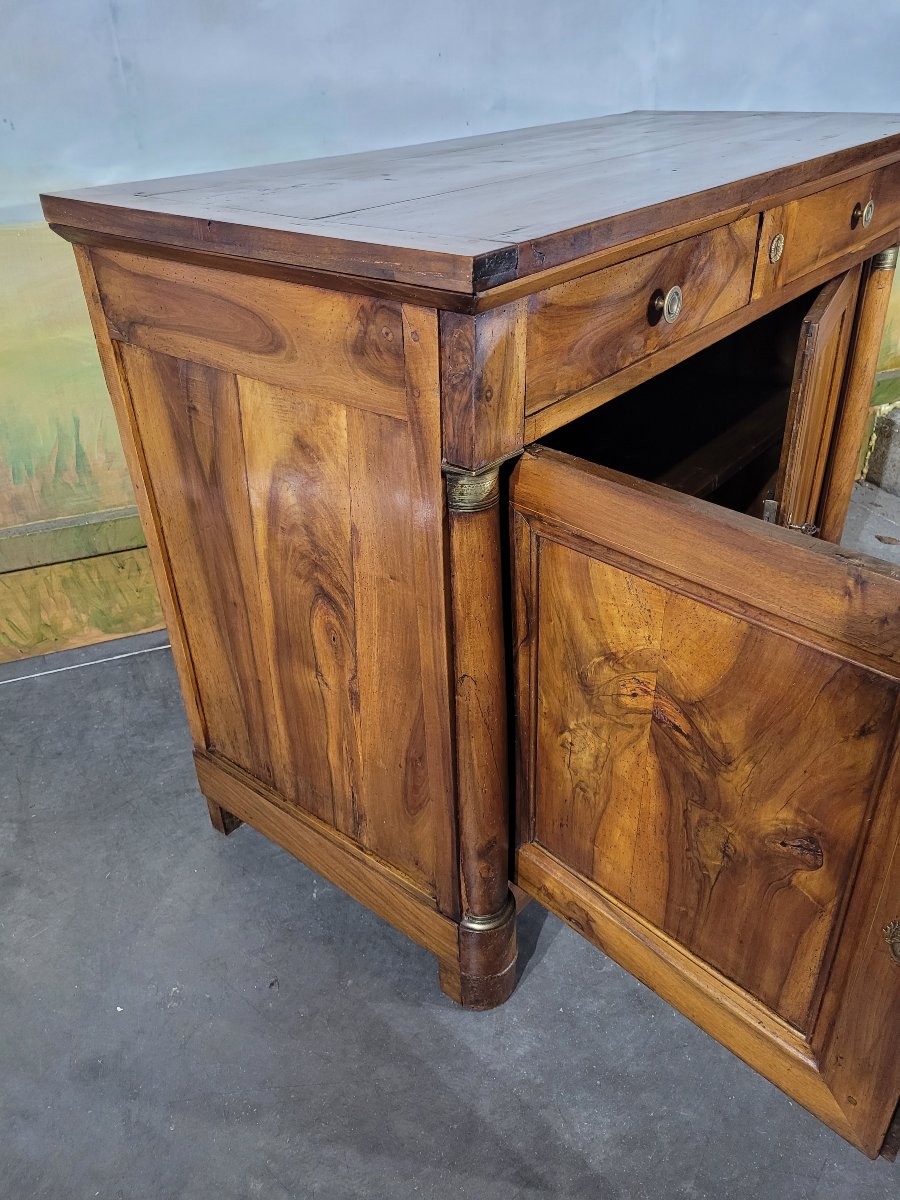 Low Empire-style Sideboard In Walnut-photo-7