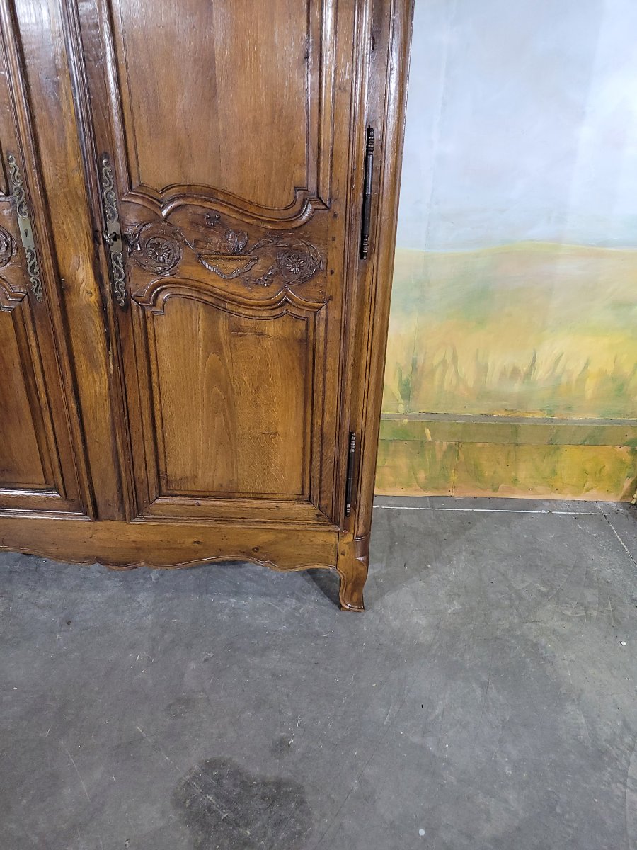 Armoire Louis XV en chêne-photo-2