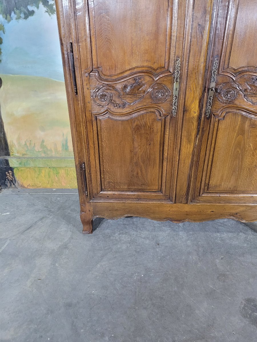 Armoire Louis XV en chêne-photo-3