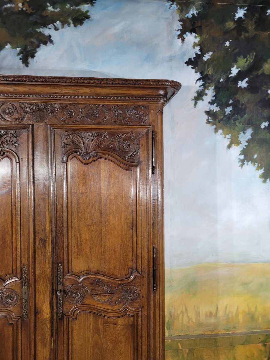 Armoire Louis XV en chêne-photo-4