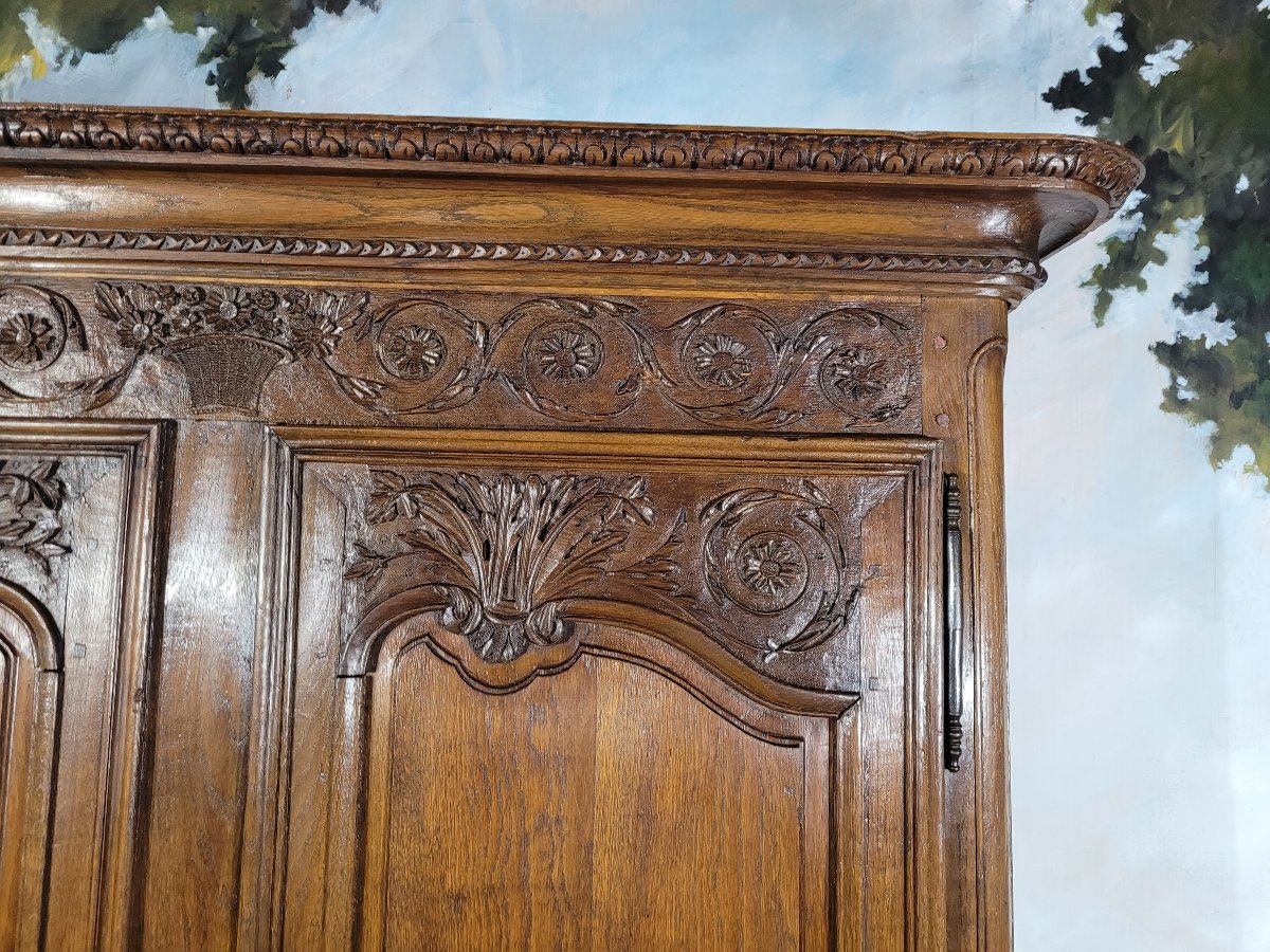 Armoire Louis XV en chêne-photo-1