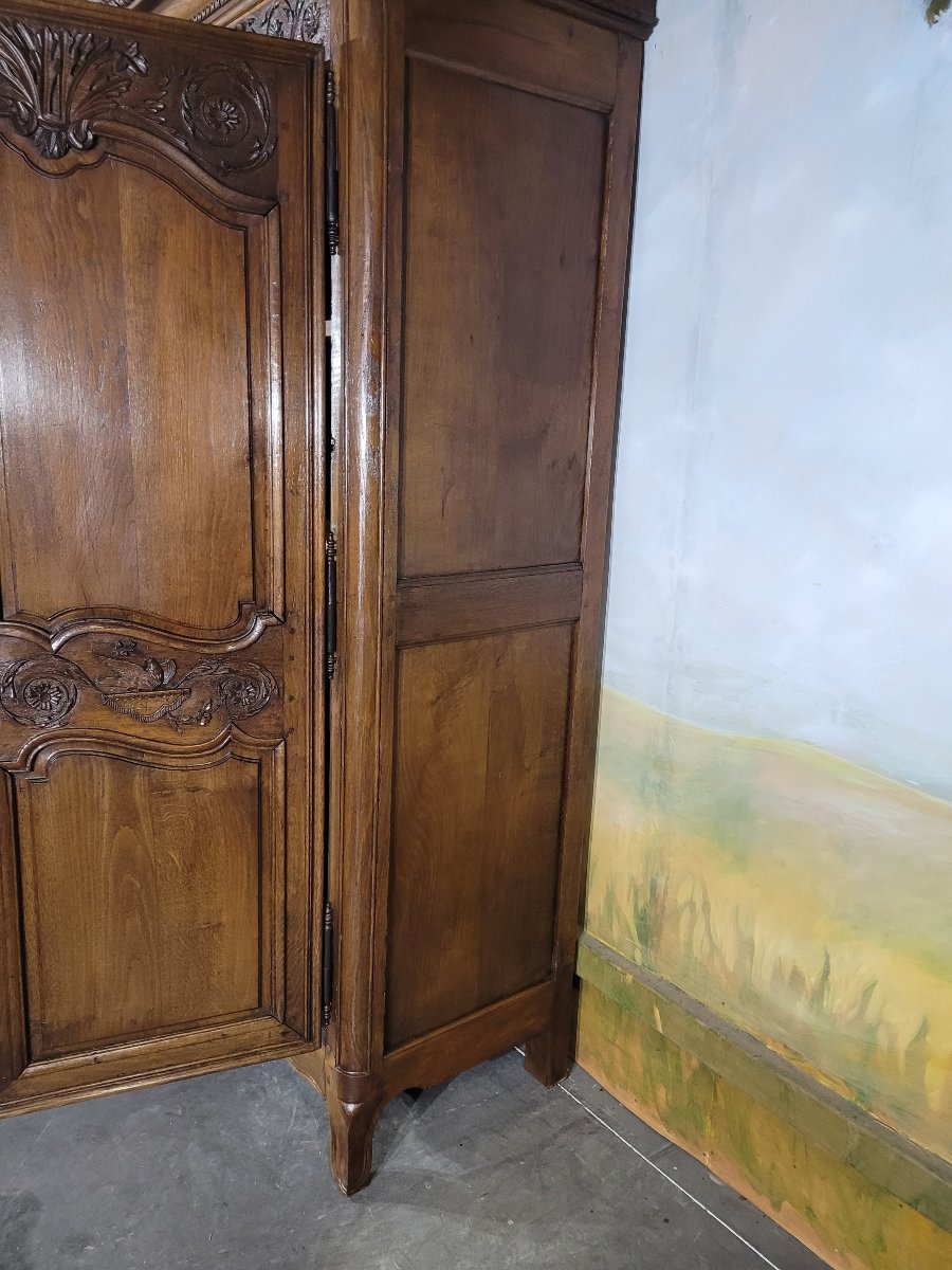 Armoire Louis XV en chêne-photo-4