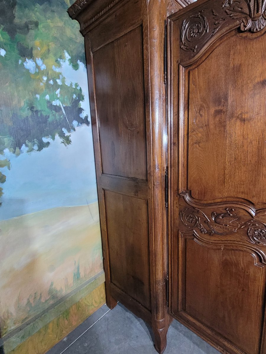 Armoire Louis XV en chêne-photo-5
