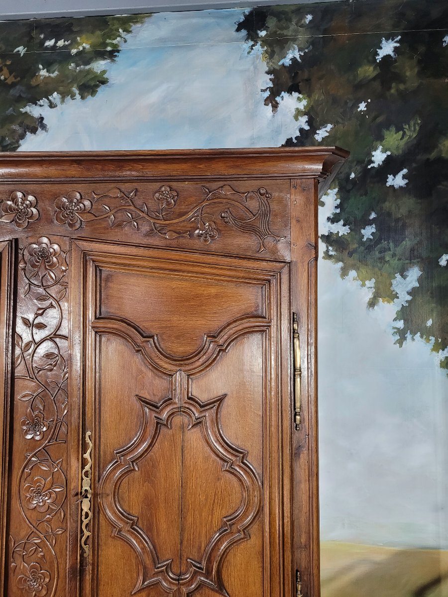 Carved Louis XV Oak Cabinet-photo-4