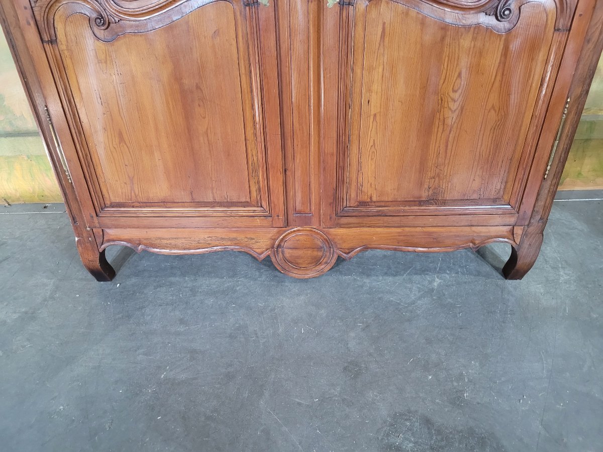 Armoire de montagne en sapin XIX ème siècle-photo-4