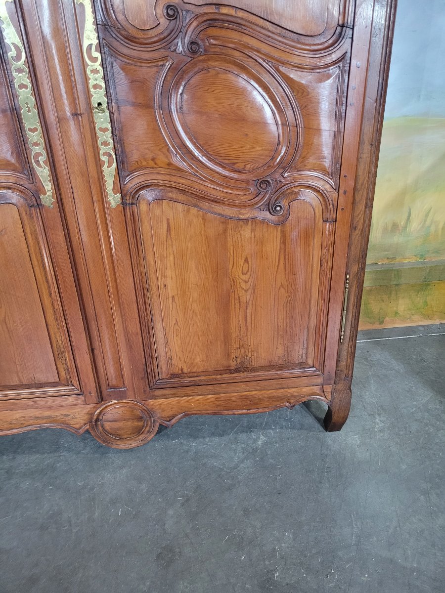 Armoire de montagne en sapin XIX ème siècle-photo-1