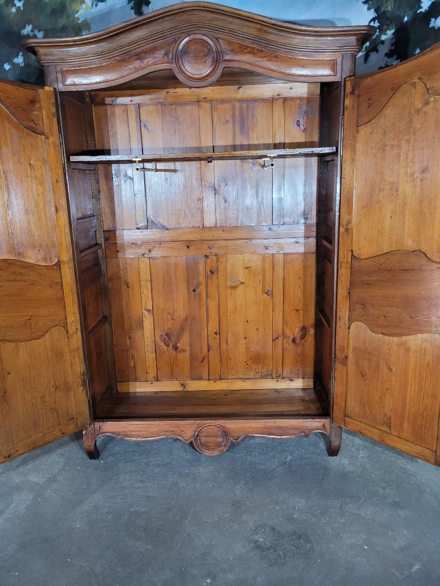 Armoire de montagne en sapin XIX ème siècle-photo-2