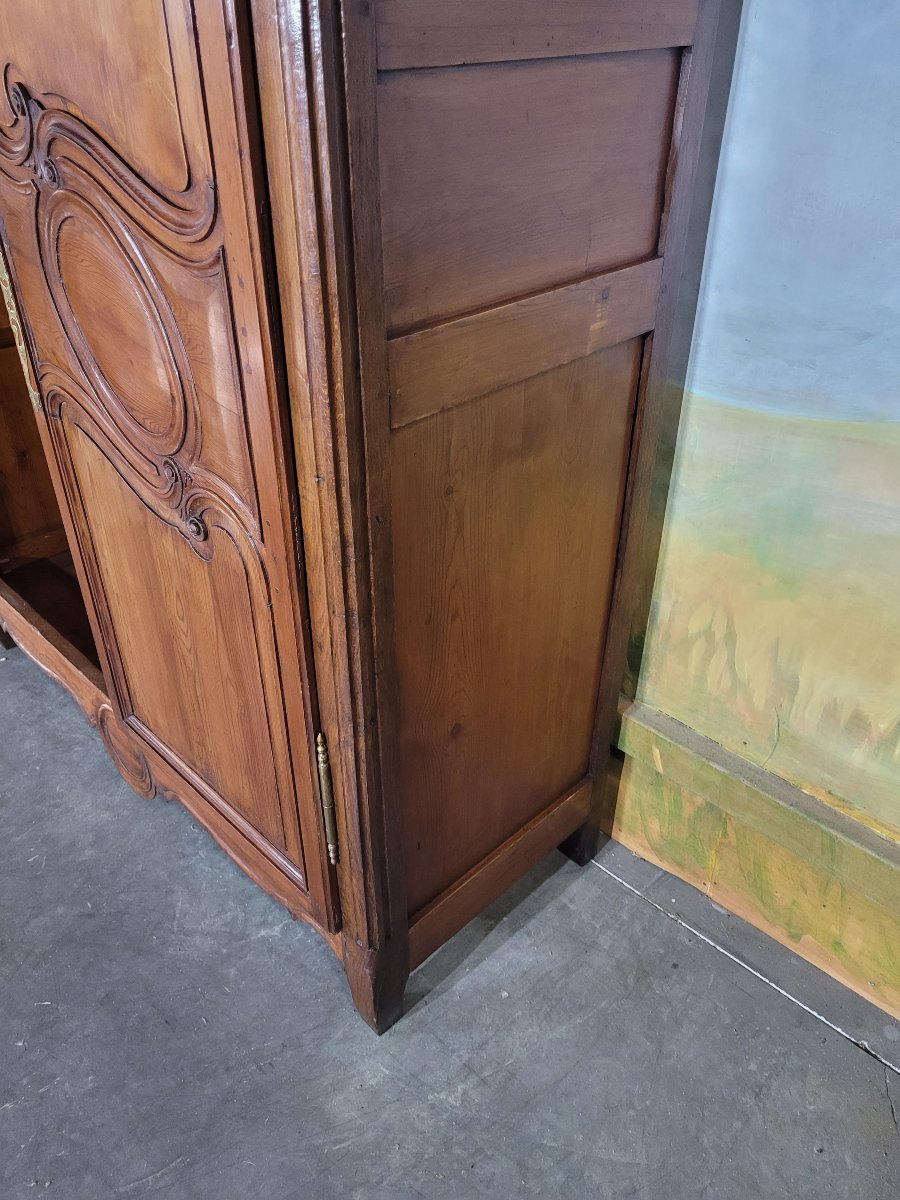 Armoire de montagne en sapin XIX ème siècle-photo-3