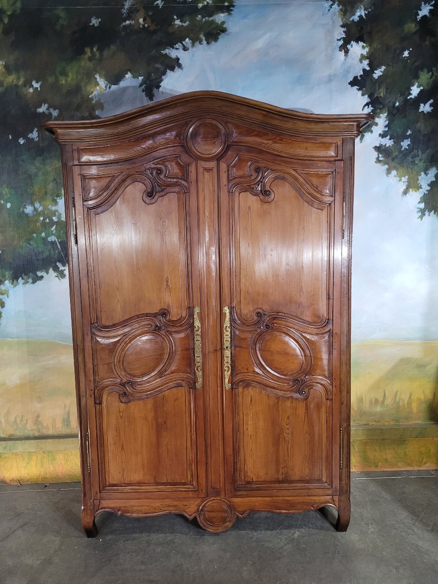 Armoire de montagne en sapin XIX ème siècle