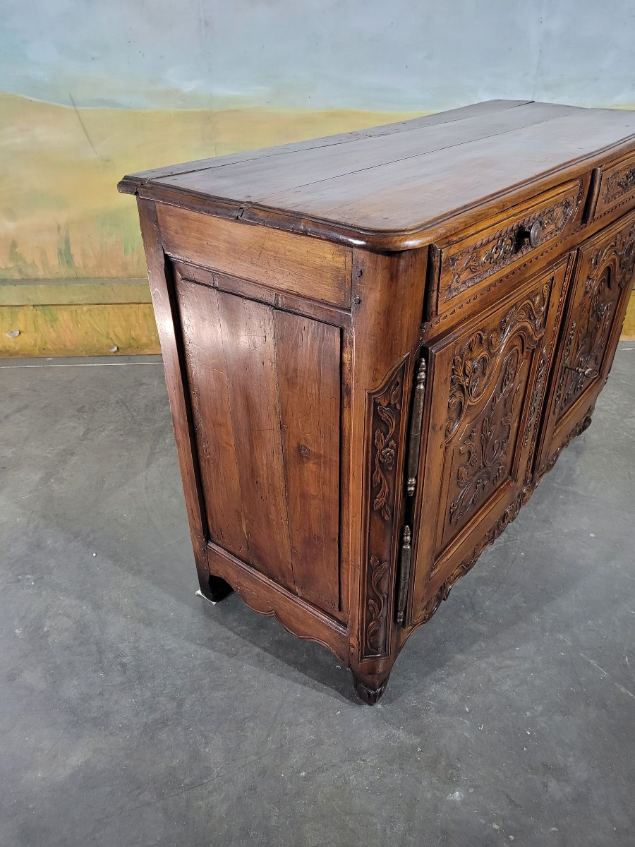 Buffet sculpté  Louis XV en noyer-photo-5