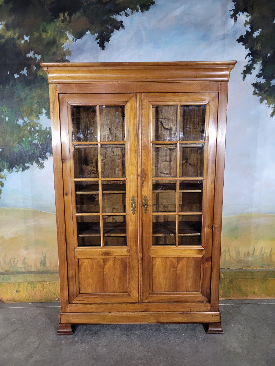 Louis Philippe Bookcase In Cherry Wood