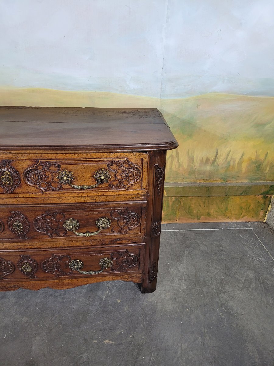 Louis XV-era Walnut Chest Of Drawers-photo-2