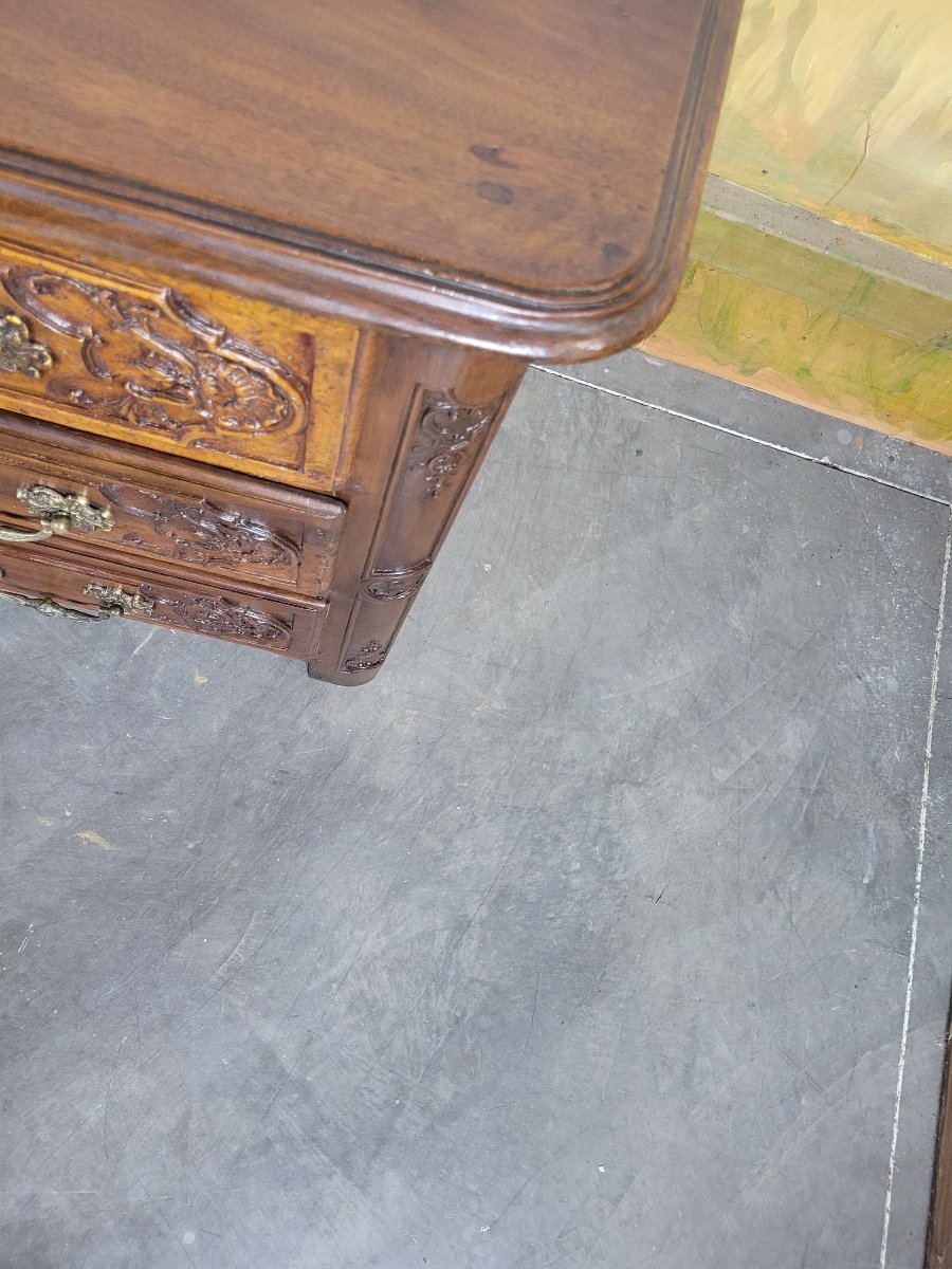 Louis XV-era Walnut Chest Of Drawers-photo-5