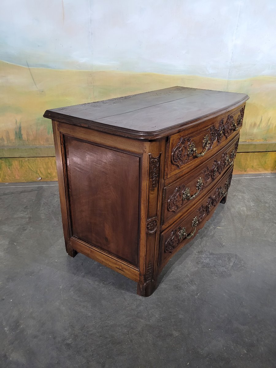 Louis XV-era Walnut Chest Of Drawers-photo-7