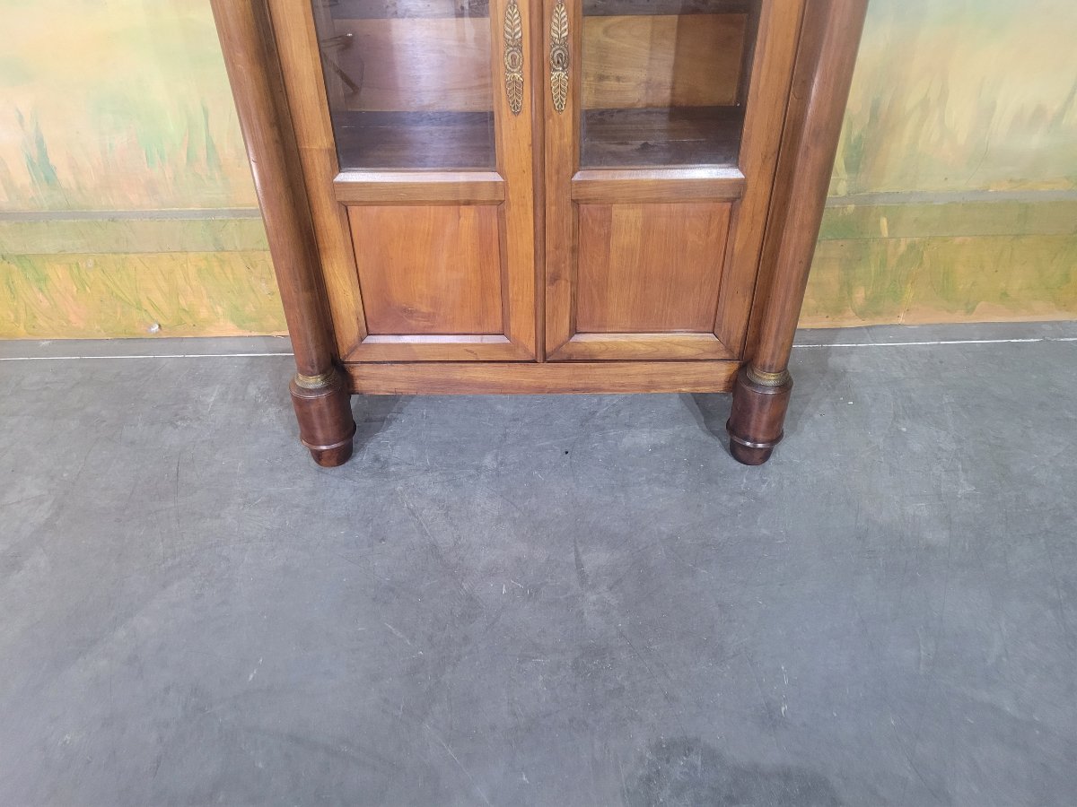 Small Empire-style Bookcase Made Of Cherry Wood-photo-2