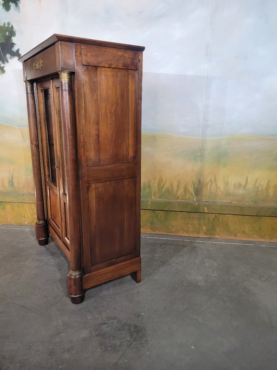 Small Empire-style Bookcase Made Of Cherry Wood-photo-3