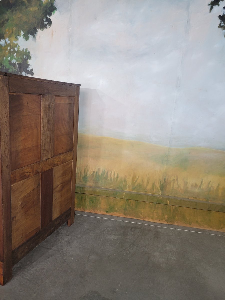 Small Empire-style Bookcase Made Of Cherry Wood-photo-8