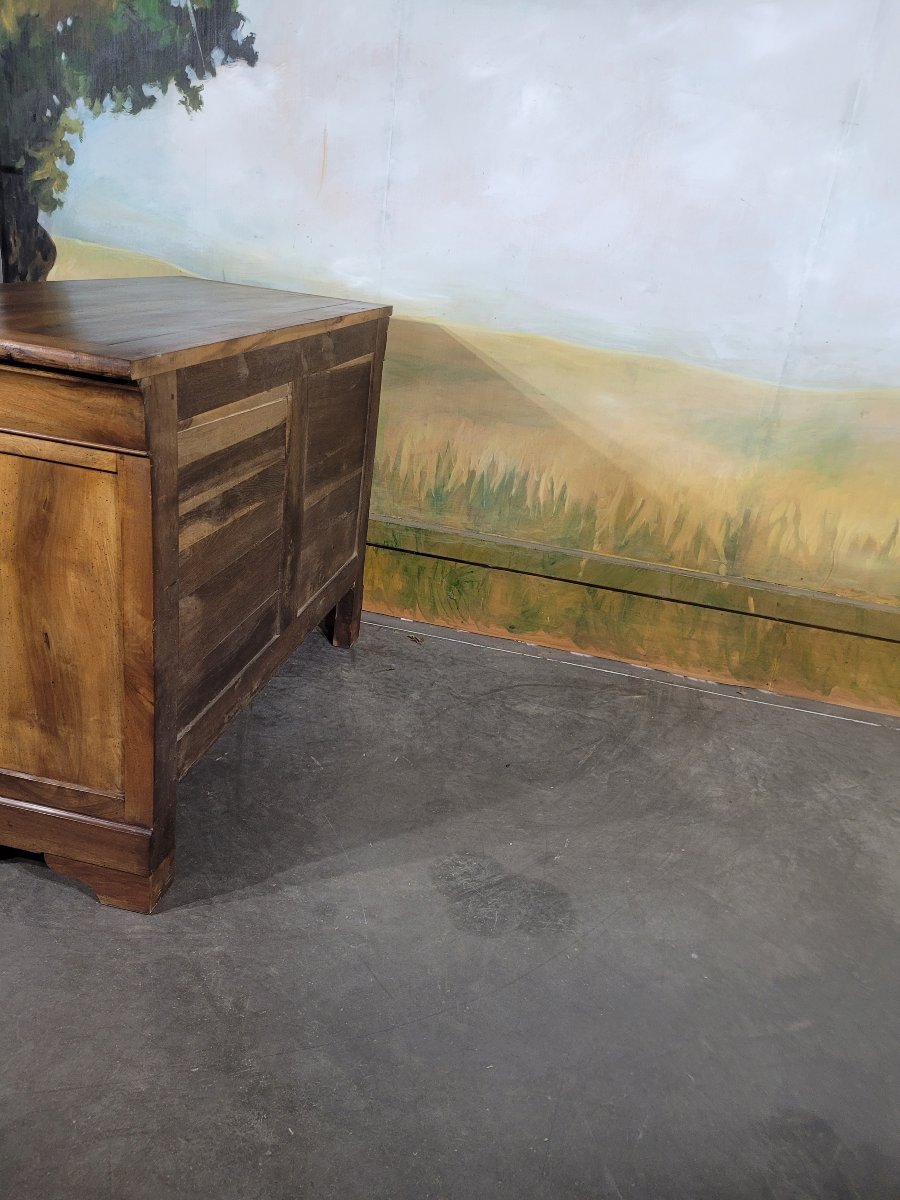 Louis Philippe-era Chest Of Drawers Made Of Solid Walnut-photo-8