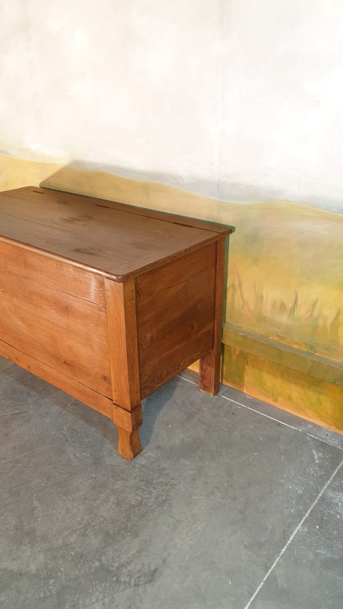 Maie Chest In Oak From The XIXth Century-photo-2