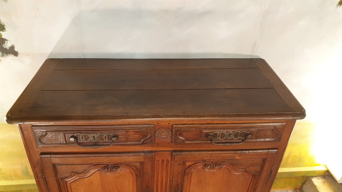 Buffet Briard, Buffet Haut Louis XV In Oak-photo-3