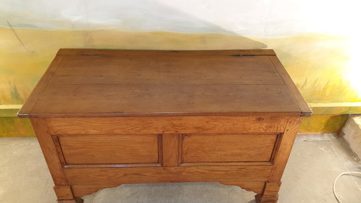 Maie Chest In Oak From The XIXth Century-photo-4