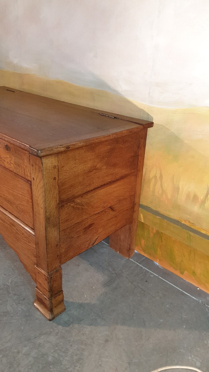 Maie Chest In Oak From The XIXth Century-photo-4